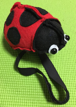 みなさんが作ったぬいぐるみ てんとう虫