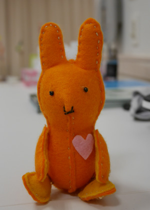 みなさんが作ったぬいぐるみ　ウサギ
