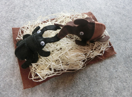 みなさんが作ったぬいぐるみ クワガタ&カブトムシ