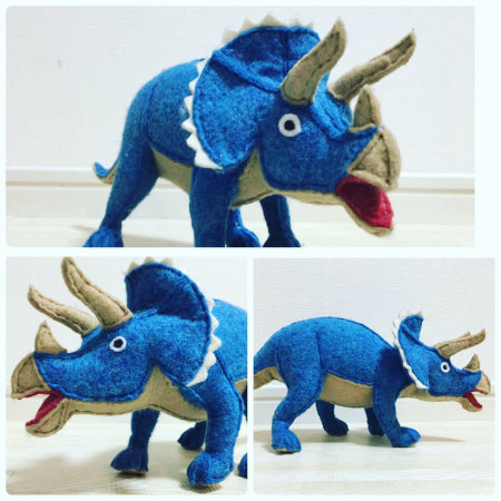 みなさんが作ったぬいぐるみ　巨大化した動物たち