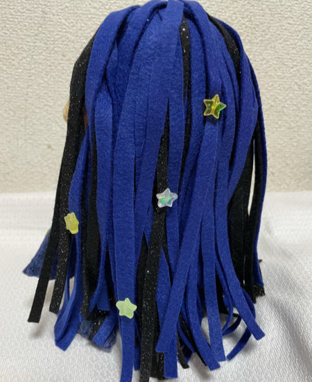 みなさんが作ったぬいぐるみ　カラフルなアマビエ