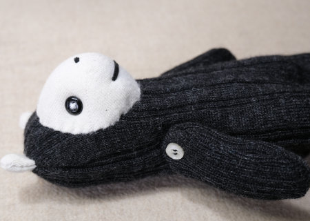 【靴下とレッグウォーマーのアルパカぬいぐるみ】の作り方　16
