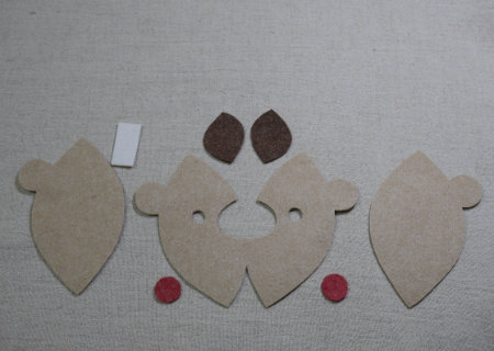 フェルトのボールクマの作り方01