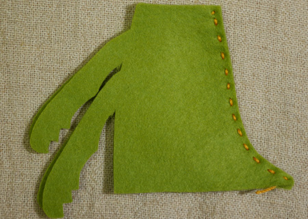 フェルトのバッタ２の作り方11