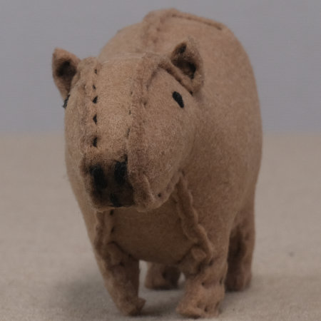 ぬいぐるみ 作り方 【フェルトのカピバラ】03