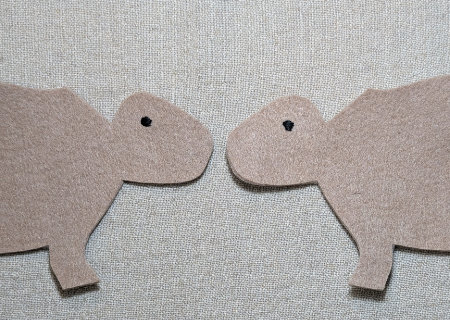 フェルトのカピバラの作り方02