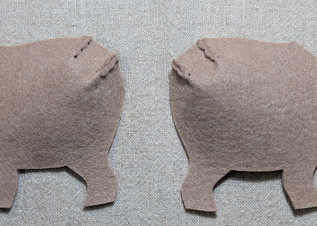 フェルトのカピバラの作り方03