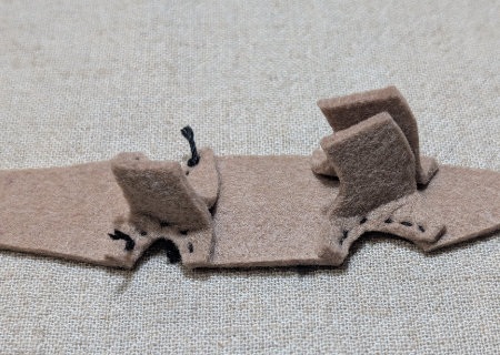 フェルトのカピバラの作り方08