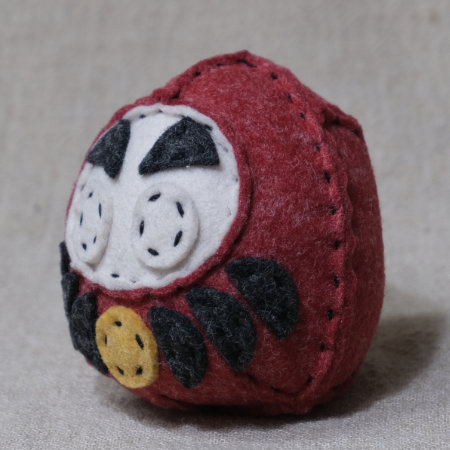ぬいぐるみ 作り方 【フェルトのダルマ】02