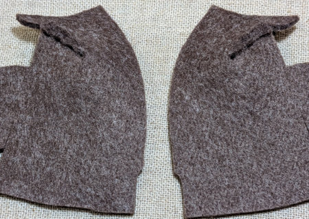 フェルトのフクロウ２の作り方07
