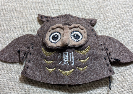 フェルトのフクロウ２の作り方09