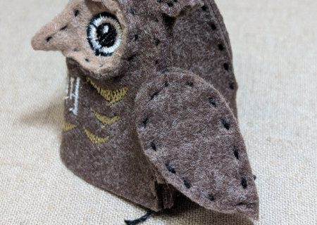 フェルトのフクロウ２の作り方10
