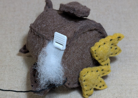フェルトのフクロウ２の作り方14