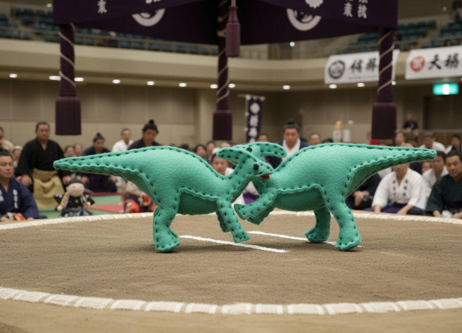 フェルトの恐竜ハドロサウルスM