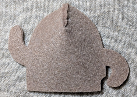 フェルトのハニワ２の作り方04