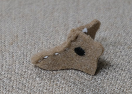 フェルトのはりやまハリモグラの作り方03