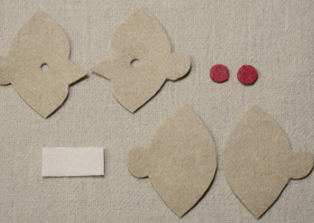 フェルトのはりやまかおの作り方01