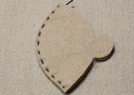 フェルトのはりやまかおの作り方11
