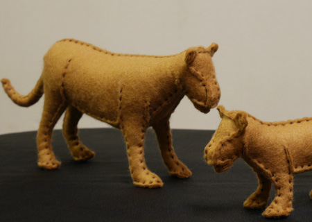 フェルトのヒョウ２の作り方11