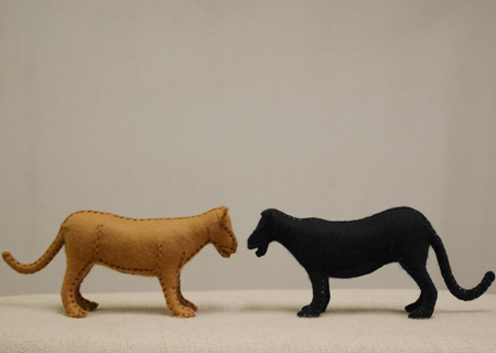 フェルトのヒョウ２の作り方12