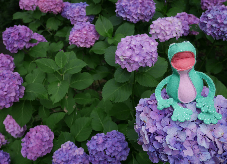 フェルトのカエル２の作り方