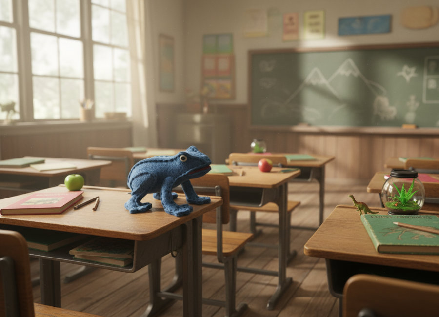 フェルトのカエル３の作り方