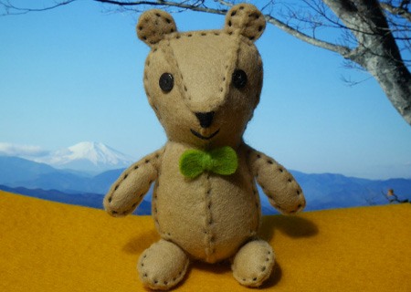 フェルトのクマの作り方01