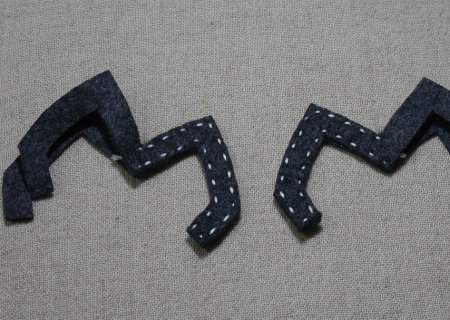 フェルトのクモの作り方06