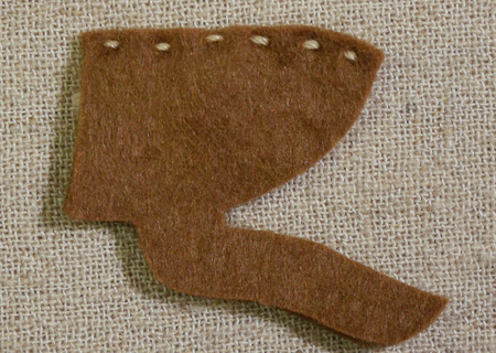 フェルトのクワガタ３の作り方04