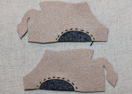 フェルトのライオン４の作り方07