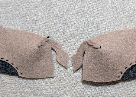 フェルトのライオン４の作り方08