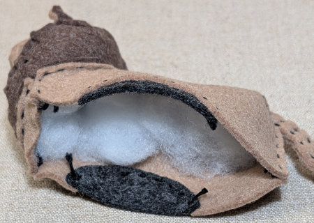 フェルトのライオン４の作り方12