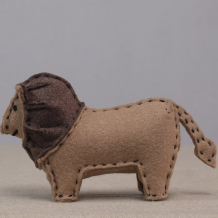 ぬいぐるみ 作り方 【フェルトのライオン５】02