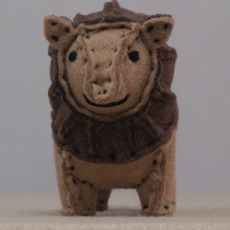 ぬいぐるみ 作り方 【フェルトのライオン５】04