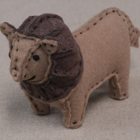 ぬいぐるみ 作り方 【フェルトのライオン５】05