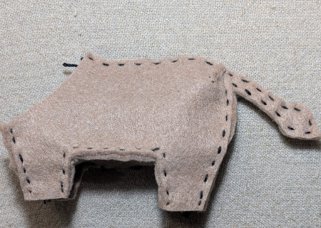 フェルトのライオン５の作り方09