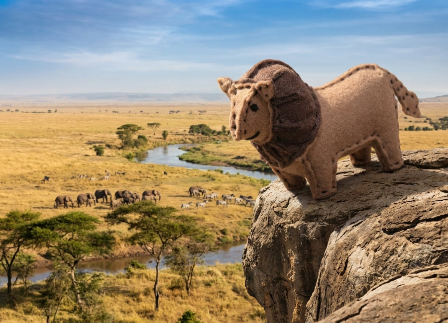 フェルトのライオン５