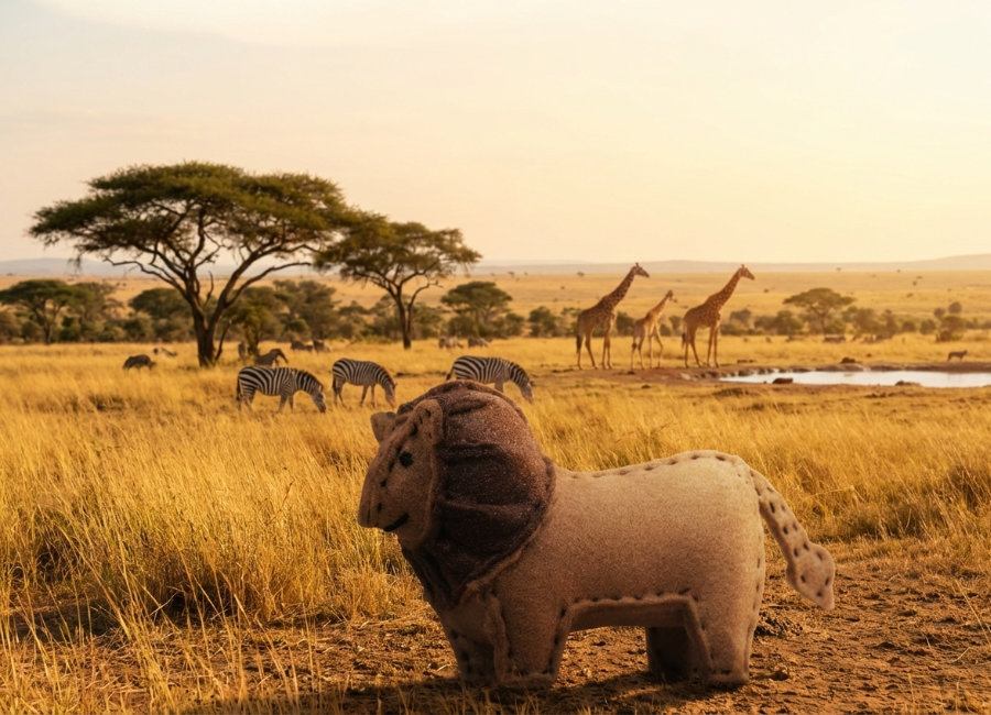 フェルトのライオン５