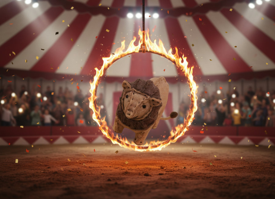 フェルトのライオン５