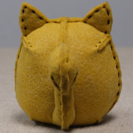 ぬいぐるみ 作り方 【フェルトのネコダルマ】04