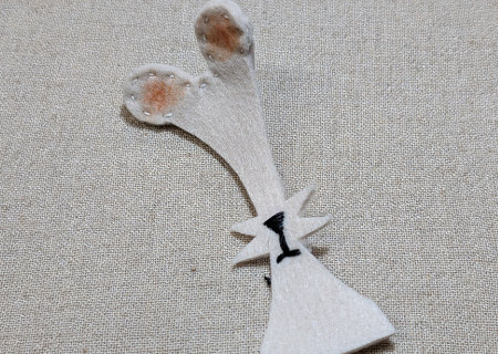 フェルトのネズミ６の作り方03