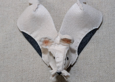 フェルトのネズミ６の作り方07