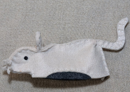 フェルトのネズミ６の作り方08