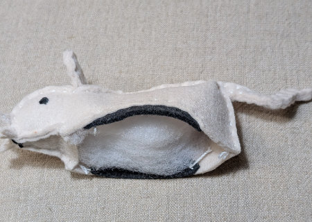 フェルトのネズミ６の作り方10