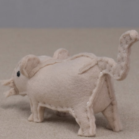 ぬいぐるみ 作り方 【フェルトのネズミ７】04