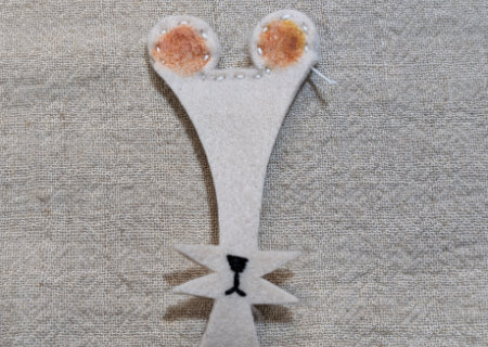 フェルトのネズミ７の作り方04