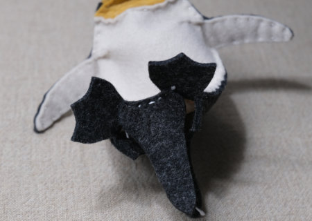 フェルトのペンギンの作り方09