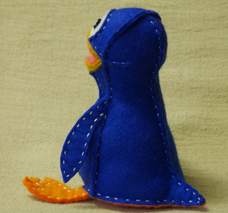 フェルトのペンギンの作り方02