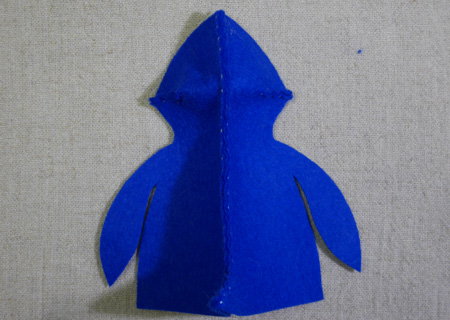 フェルトのペンギンの作り方11