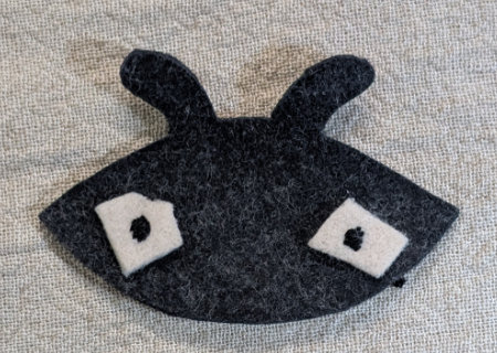 フェルトのテントウ虫２の作り方02